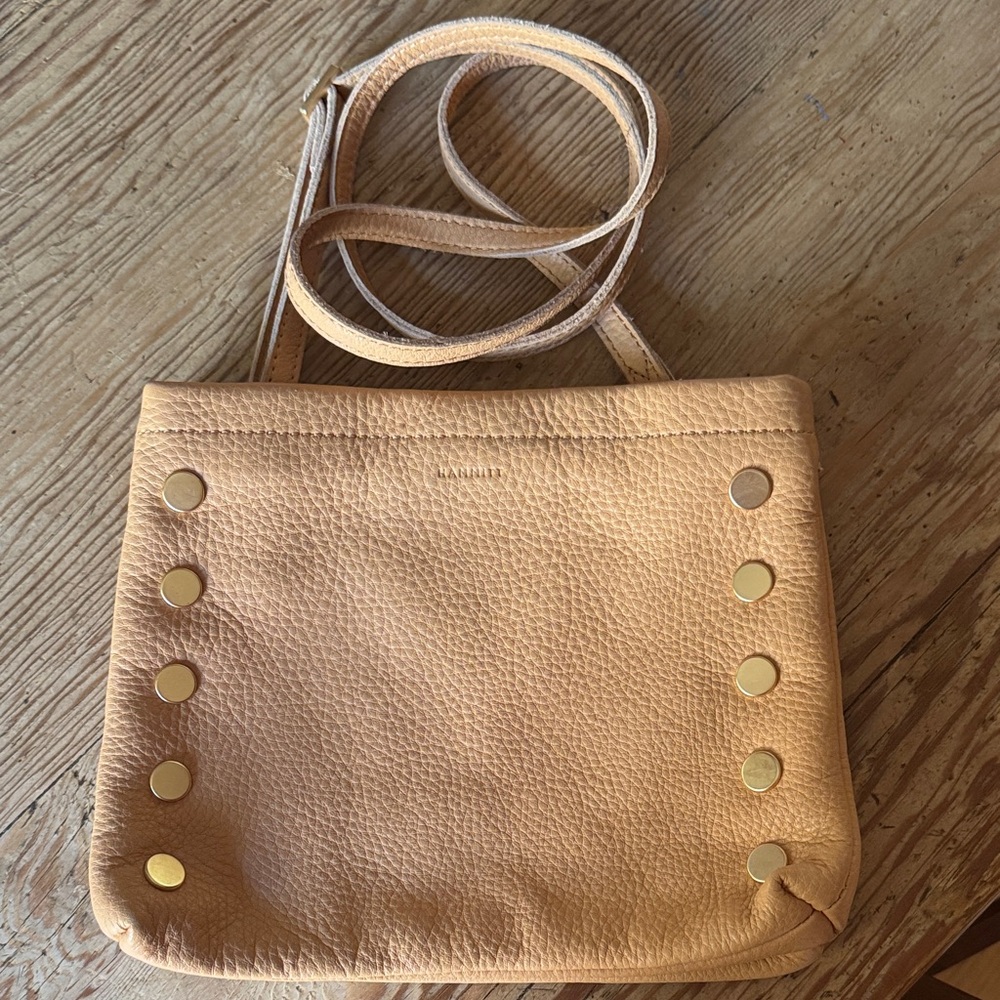 Hammitt Tan Crossbody Bag with Gold Accents